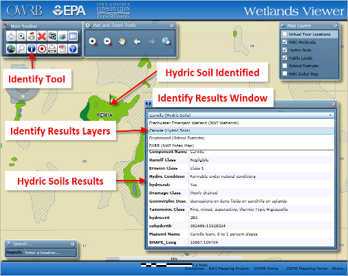 Hydric Soils Layer on the Wetlands Viewer