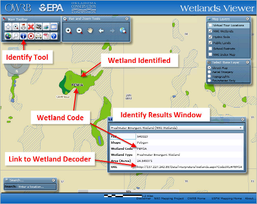 NWI Wetland layer in Wetlands Viewer