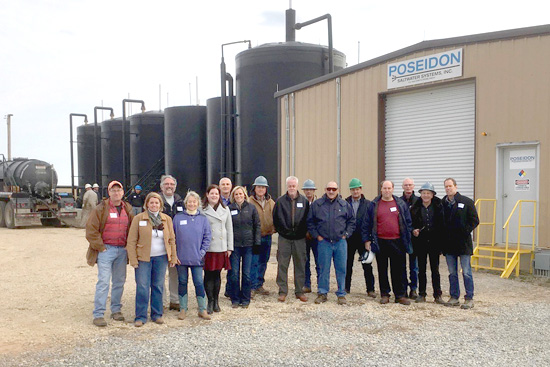 Our thanks to the folks at Poseidon Saltwater Systems for showing us around their plant and helping the PWWG better understand the process of evaporation as a practical method to deal with the challenge of produced water in our state.