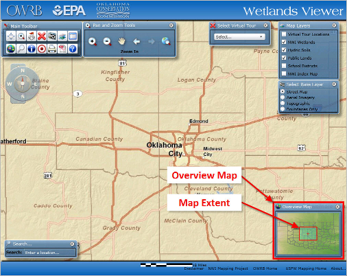 Overview Map and Map Extent