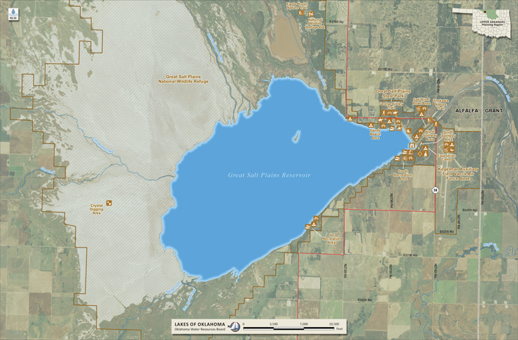 OWRB Map for Great Salt Plains Lake