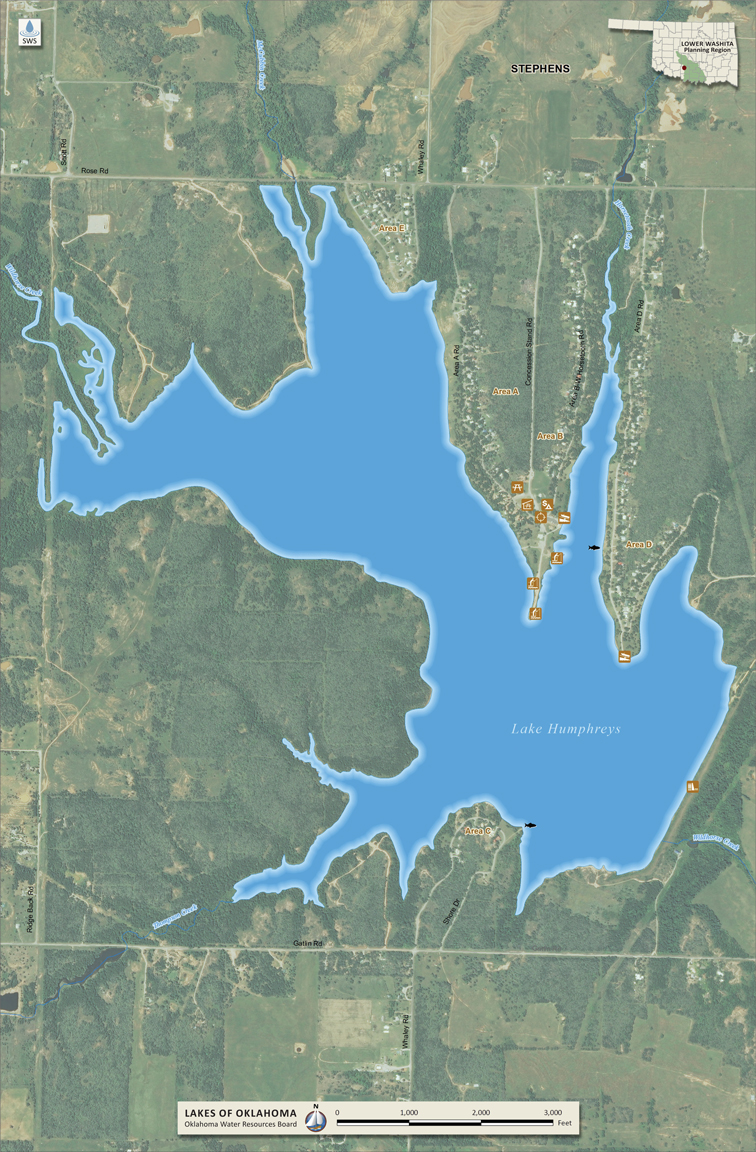 OWRB Lake Map for Lake Humphreys