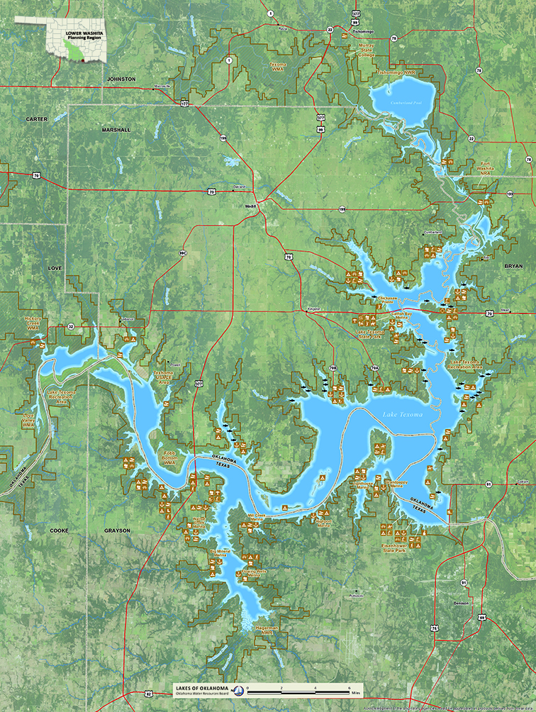 OWRB Map for Lake Texoma