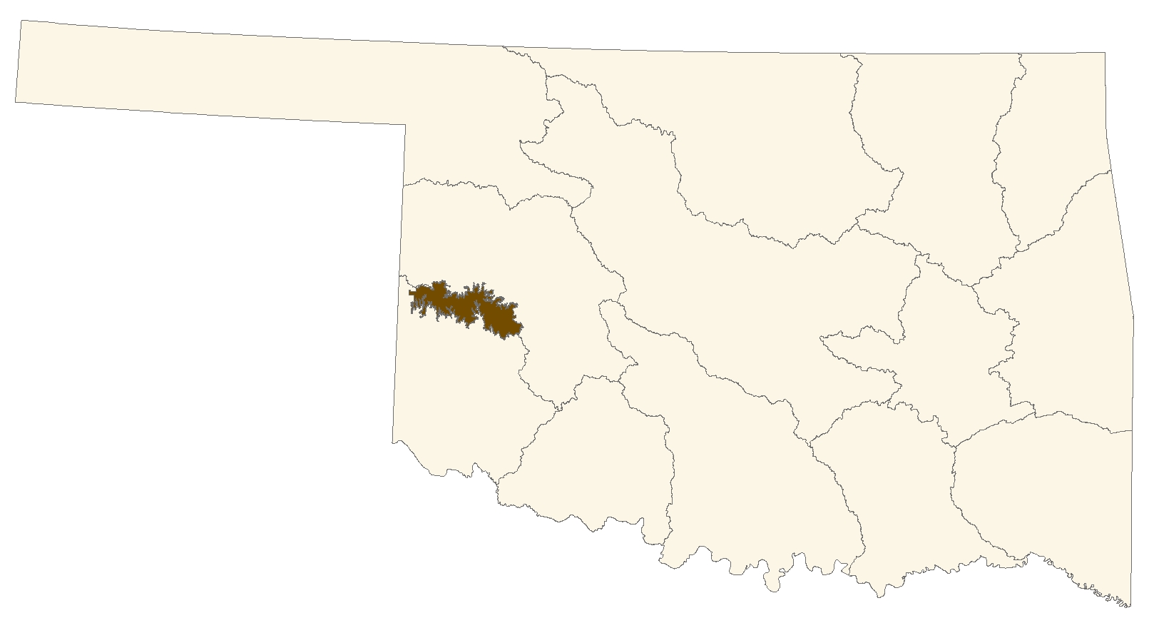 Elk City Sandstone Aquifer Map